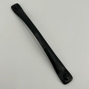 Richelieu Barn Door Pull Traditional Forged Matte Black 12" on center Rustic